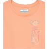 Columbia Girls Mission Lake Short Sleeve Graphic ShirtT-Shirt(Peach/Camp Csc Graphic)