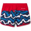 Columbia Girls Sandy Shores Boardshort(Collegiate Navy Wavy/Mountain Red)
