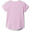 Columbia Girls Tech Trail Short Sleeve Tee(Wild Rose Heather)