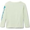 Columbia Girls Tidal Tee Long Sleeve(Light Lime/Deep Marine Logo)