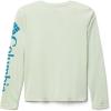 Columbia Girls Tidal Tee Long Sleeve(Light Lime/Deep Marine Logo)