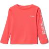 Columbia Girls Tidal Tee Long Sleeve(Neon Sunrise/White Logo)
