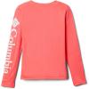 Columbia Girls Tidal Tee Long Sleeve(Neon Sunrise/White Logo)