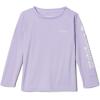 Columbia Girls Tidal Tee Long Sleeve(Soft Violet/White Logo)