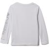 Columbia Girls Tidal Tee Long Sleeve(White/Cirrus Grey Logo)