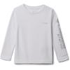 Columbia Girls Tidal Tee Long Sleeve(White/Cirrus Grey Logo)