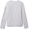 Columbia Girls Tidal Tee Long Sleeve(White/Cirrus Grey Logo)