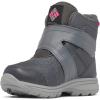Columbia Kids’ Fairbanks Omni-heat Snow Boots(Graphite/Pink Ice)