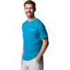 Columbia Mens PFG Fish Flag II Short Sleeve(Blue Echo/Lavender Pearl Gradient)