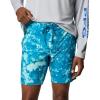 Columbia Mens PFG Offshore III Board Short(Blue Echo Seamoss)