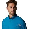 Columbia Men’s PFG Tamiami II UPF 40 Long Sleeve Fishing Shirt(Blue Echo)