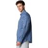 Columbia Men’s PFG Tamiami II UPF 40 Long Sleeve Fishing Shirt(Collegiate Navy Gradient Check)
