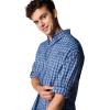 Columbia Men’s PFG Tamiami II UPF 40 Long Sleeve Fishing Shirt(Collegiate Navy Gradient Check)