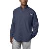 Columbia Men’s PFG Tamiami II UPF 40 Long Sleeve Fishing Shirt(Dark Mountain)
