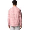 Columbia Men’s PFG Tamiami II UPF 40 Long Sleeve Fishing Shirt(Dusty Crimson Gradient Check)