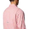 Columbia Men’s PFG Tamiami II UPF 40 Long Sleeve Fishing Shirt(Dusty Crimson Gradient Check)
