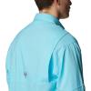 Columbia Men’s PFG Tamiami II UPF 40 Long Sleeve Fishing Shirt(Opal Blue)