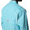 Columbia Men’s PFG Tamiami II UPF 40 Long Sleeve Fishing Shirt(Spray Gradient Check)
