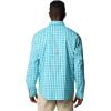 Columbia Men’s PFG Tamiami II UPF 40 Long Sleeve Fishing Shirt(Spray Gradient Check)