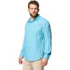 Columbia Men’s PFG Tamiami II UPF 40 Long Sleeve Fishing Shirt(Vintage Blue)