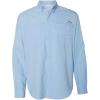 Columbia Men’s PFG Tamiami II UPF 40 Long Sleeve Fishing Shirt(White Cap)