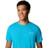 Columbia Mens PFG Uncharted Graphic Tee(Blue Echo Heather/Pfg Catch My Drift)