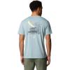 Columbia Mens PFG Uncharted Graphic Tee(Crushed Blue Heather/Pfg Swamp Shack)