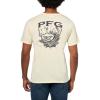 Columbia Mens PFG Uncharted Graphic Tee(Lemon Wash Heather/Pfg Gear Gator)