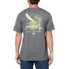Columbia Mens PFG Uncharted Graphic Tee(Shark Heather/Pfg Swamp Shack)