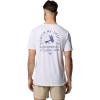 Columbia Mens PFG Uncharted Graphic Tee(White Heather/Pfg Catch My Drift)