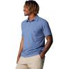 Columbia Mens PFG Uncharted Polo(Bluebell Heather)