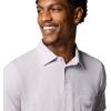 Columbia Mens PFG Uncharted Polo(Lavender Pearl Heather)