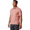 Columbia Mens PFG Uncharted Polo(Sandalwood Pink Heather)
