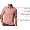 Columbia Mens PFG Uncharted Polo(Sandalwood Pink Heather)