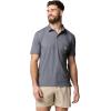 Columbia Mens PFG Uncharted Polo(Shark Heather 2024)
