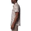 Columbia Mens PFG Uncharted Printed Short Sleeve Shirt(Crushed Clay Uncharted Waters)