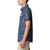Columbia Mens PFG Uncharted Printed Short Sleeve Shirt(Nocturnal Cast N Blast)