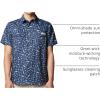 Columbia Mens PFG Uncharted Printed Short Sleeve Shirt(Nocturnal Cast N Blast)