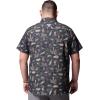 Columbia Mens PFG Uncharted Printed Short Sleeve Shirt(Shark Everglades)