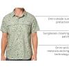 Columbia Mens PFG Uncharted Printed Short Sleeve Shirt(Smokey Sage Cast N Blast)