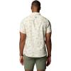 Columbia Mens PFG Uncharted Printed Short Sleeve Shirt(Stone Everglades)