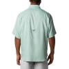 Columbia Men’s Silver Ridge Blocked Long Sleeve Shirt(Aqua Tone)