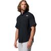 Columbia Men’s Silver Ridge Blocked Long Sleeve Shirt(Black)