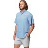 Columbia Men’s Silver Ridge Blocked Long Sleeve Shirt(Blue)