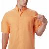 Columbia Men’s Silver Ridge Blocked Long Sleeve Shirt(Bright Nectar)