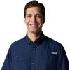 Columbia Men’s Silver Ridge Blocked Long Sleeve Shirt(Collegiate Navy)