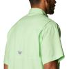 Columbia Men’s Silver Ridge Blocked Long Sleeve Shirt(Lime Glow)
