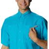 Columbia Men’s Silver Ridge Blocked Long Sleeve Shirt(Ocean Teal)