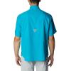 Columbia Men’s Silver Ridge Blocked Long Sleeve Shirt(Ocean Teal)