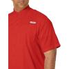 Columbia Men’s Silver Ridge Blocked Long Sleeve Shirt(Red Spark)